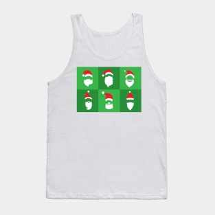 Santa Claus beard ugly christmas Tank Top